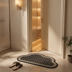 Bath Mat Diatom Mud Cloud Shape Non Slip Washable