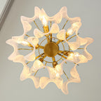 Cloudy Glass Chandelier