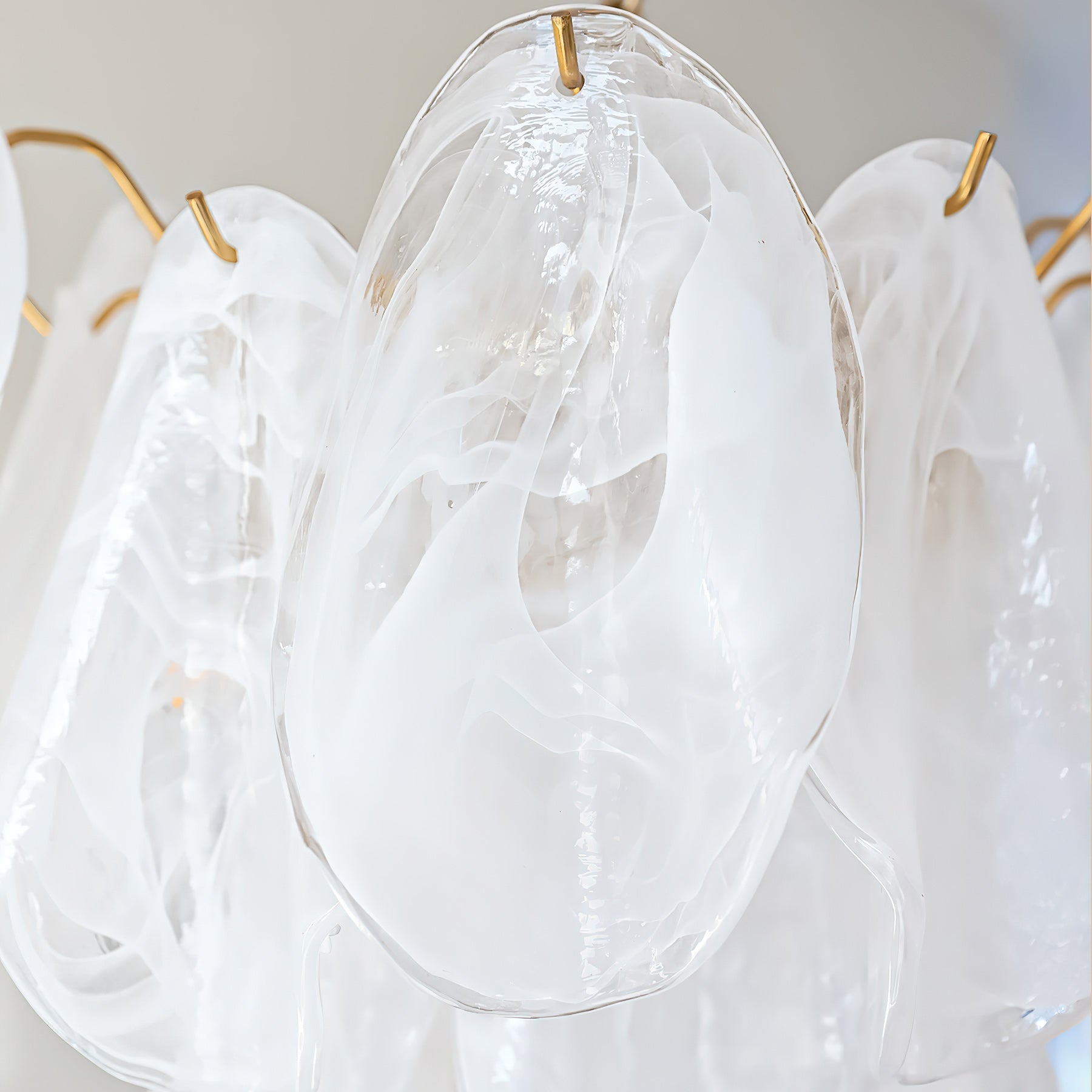 Cloudy Glass Chandelier