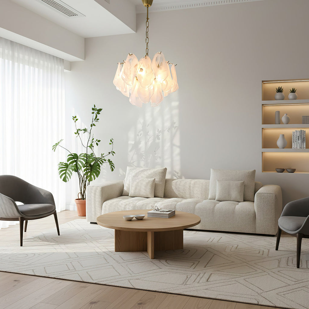 Cloudy Glass Chandelier