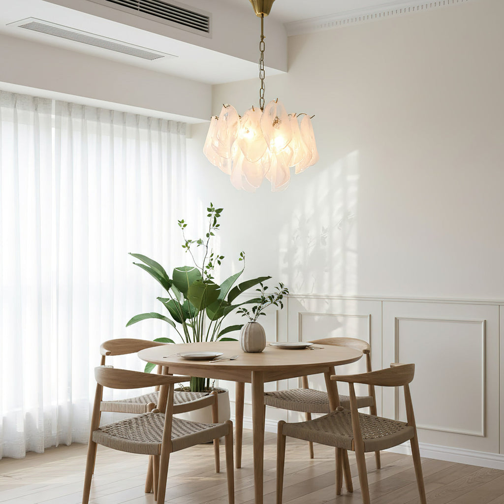Cloudy Glass Chandelier