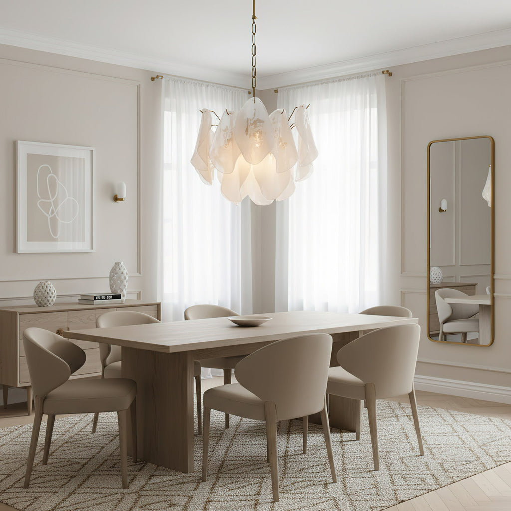 Cloudy Glass Chandelier