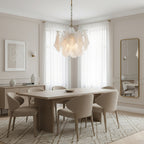 Cloudy Glass Chandelier