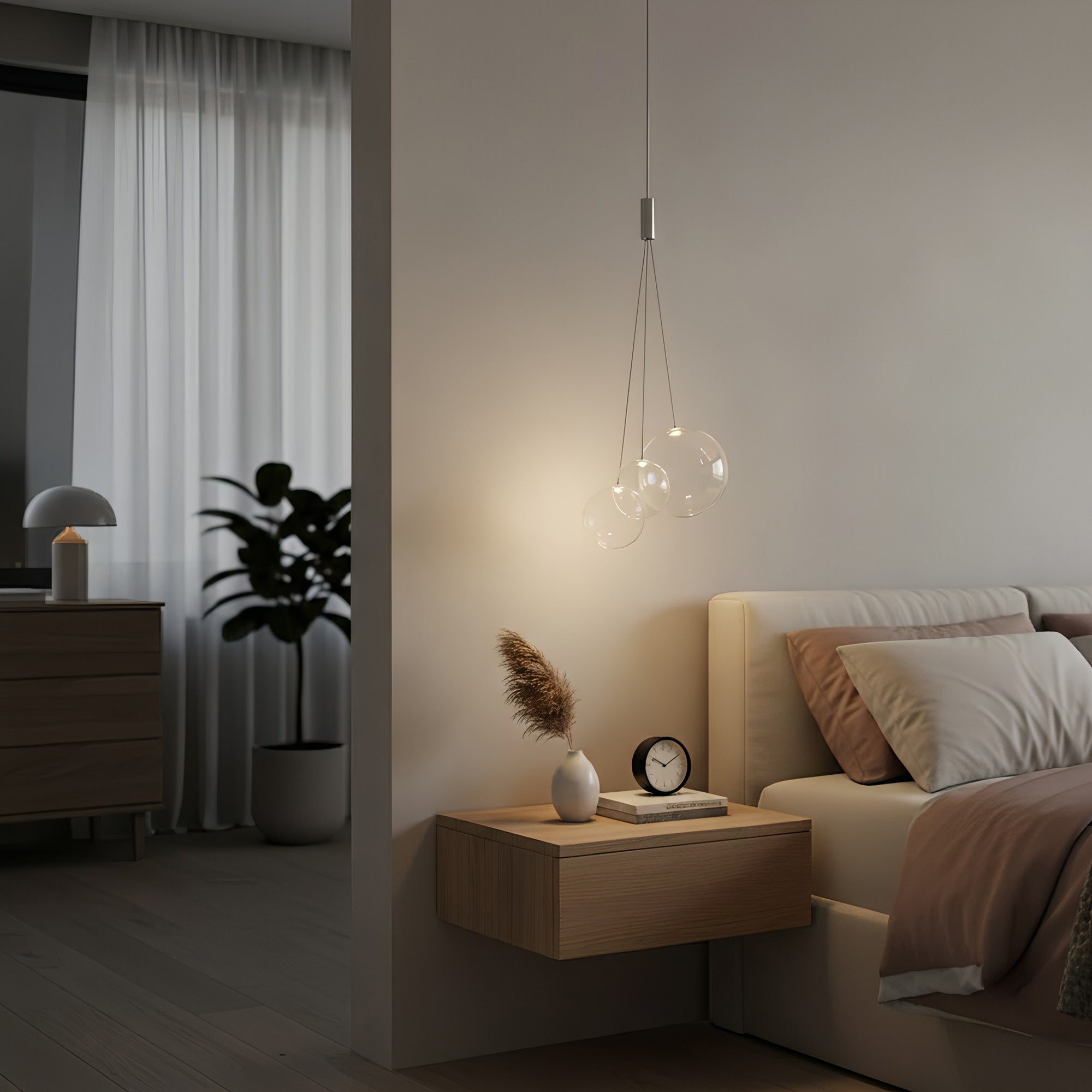 Cluster Bubble Glass Pendant Light