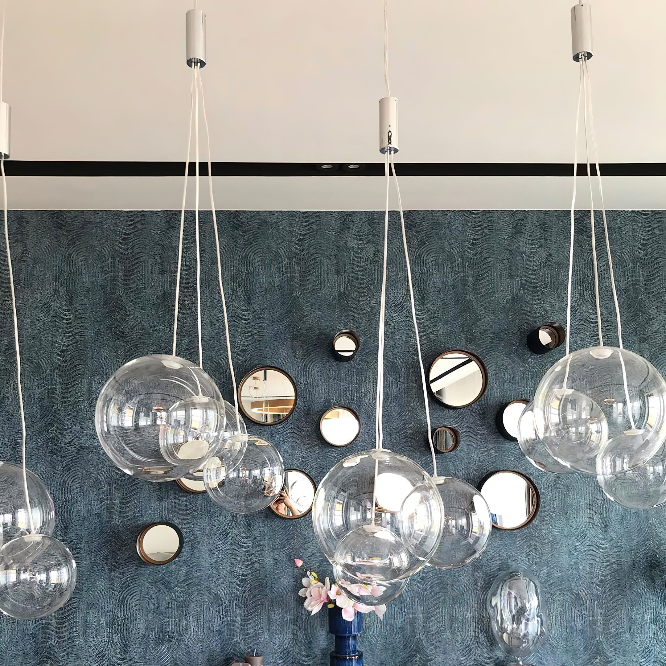 Cluster Bubble Glass Pendant Light