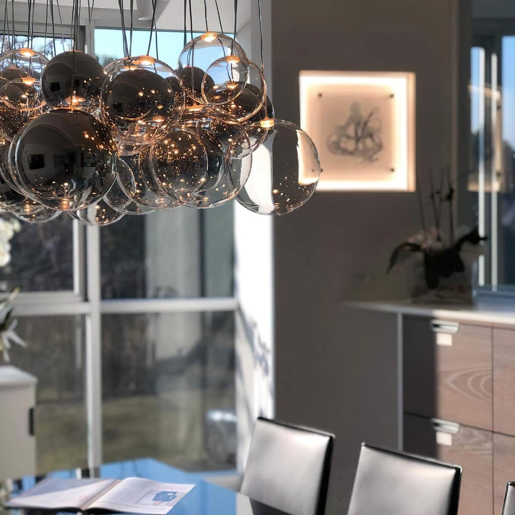 Cluster Bubble Glass Pendant Light