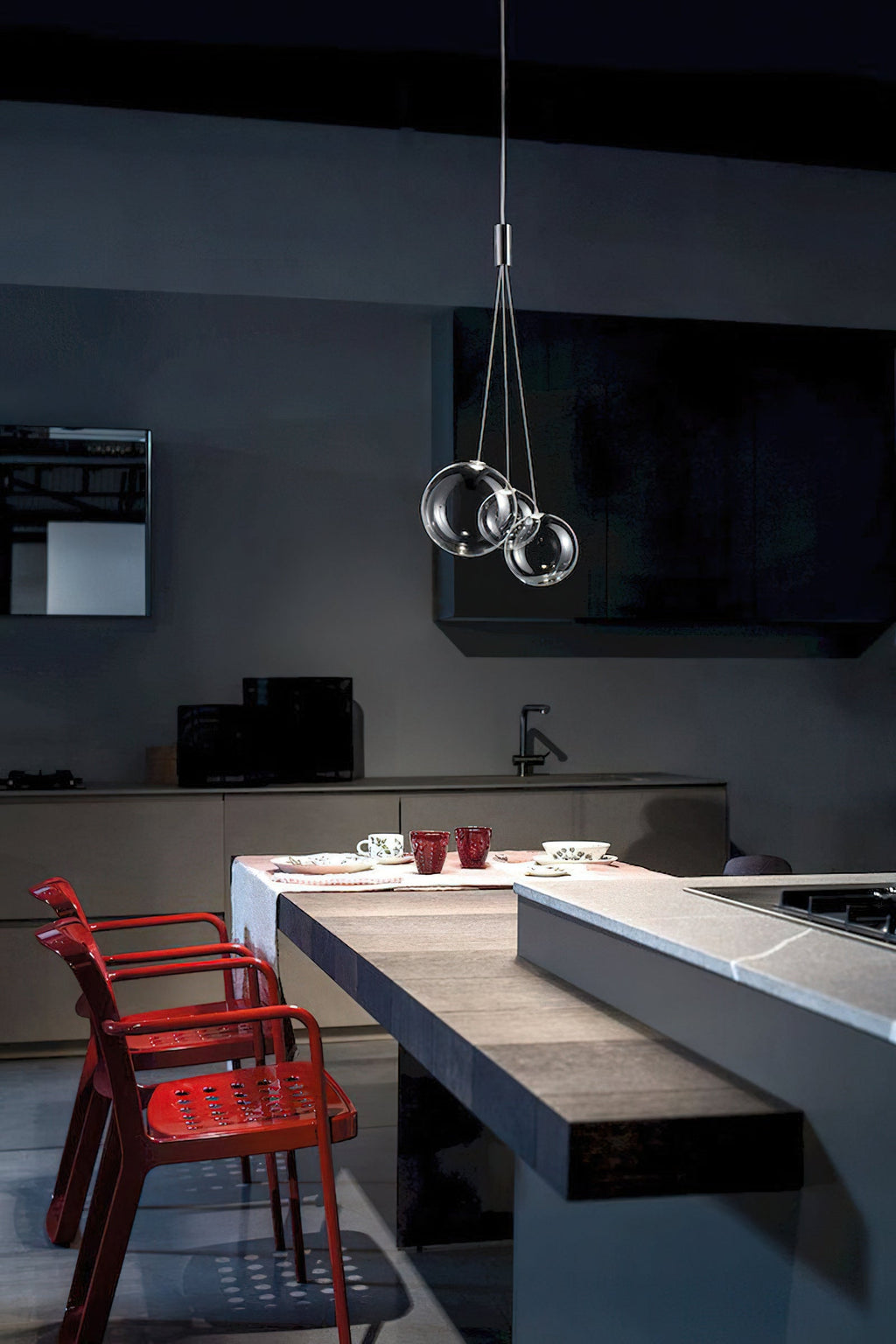 Cluster Bubble Glass Pendant Light