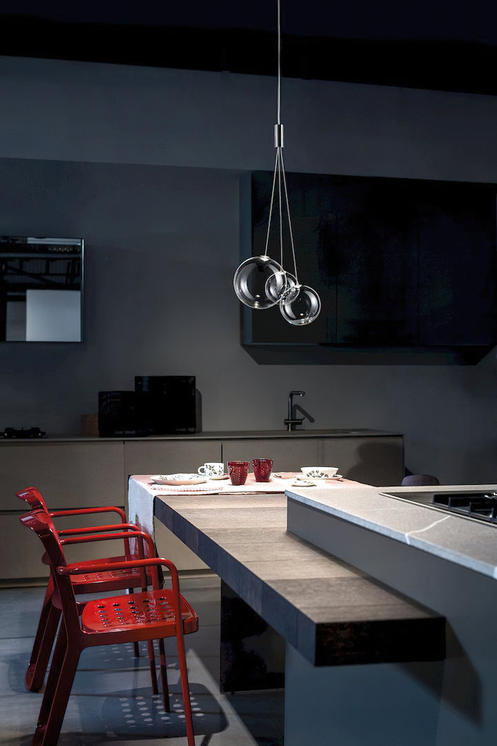 Cluster Bubble Glass Pendant Light