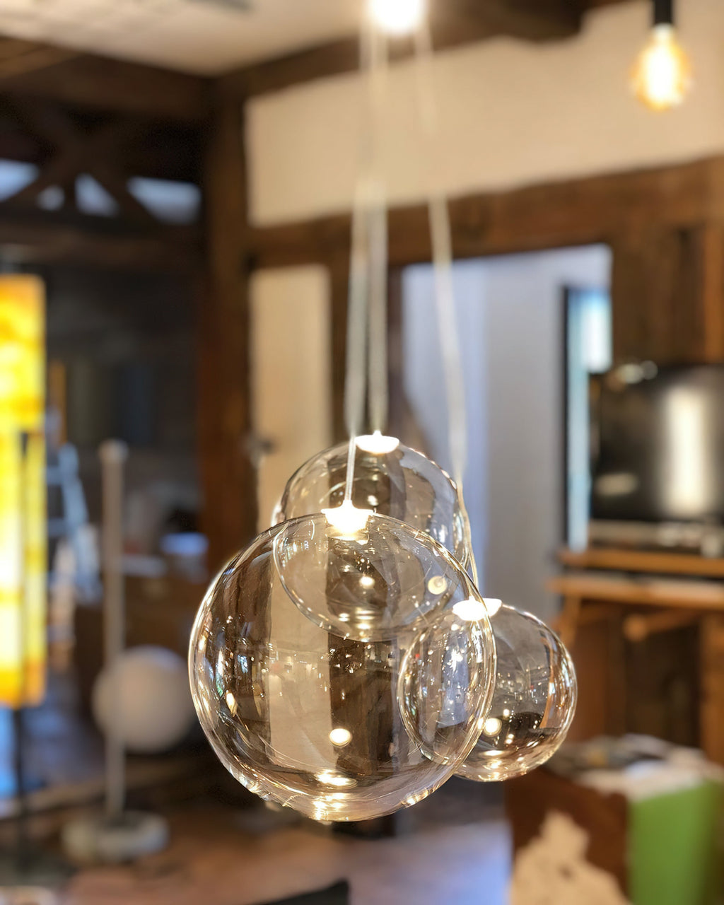 Cluster Bubble Glass Pendant Light