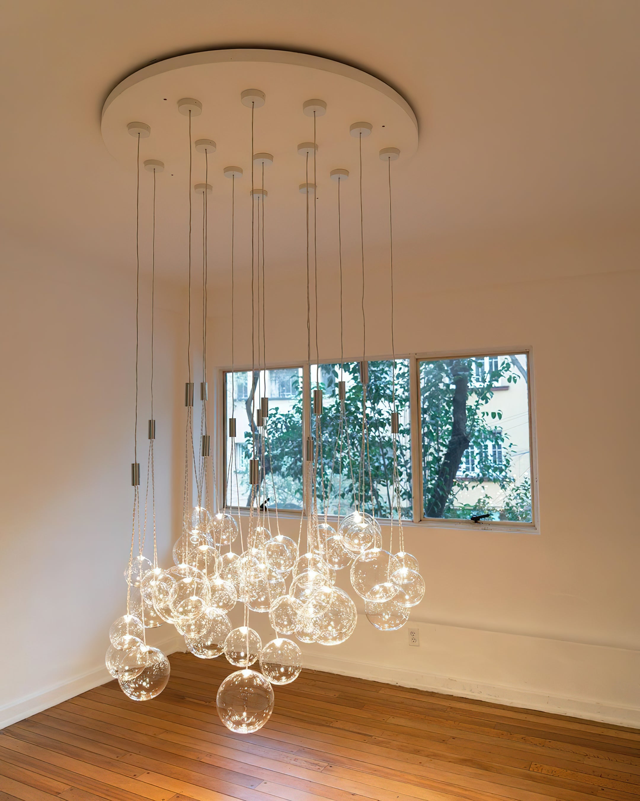 Cluster Bubble Glass Pendant Light