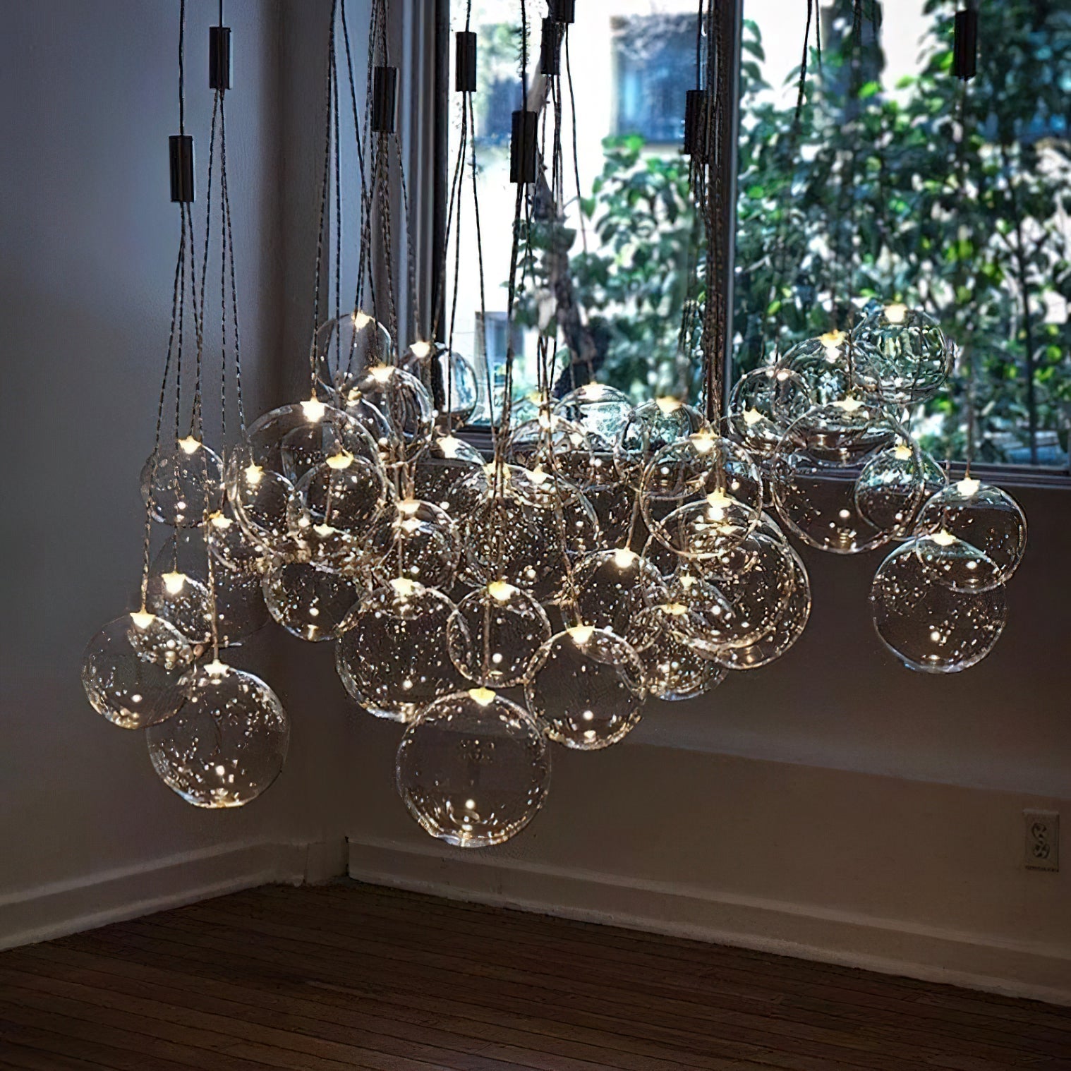 Cluster Bubble Glass Pendant Light