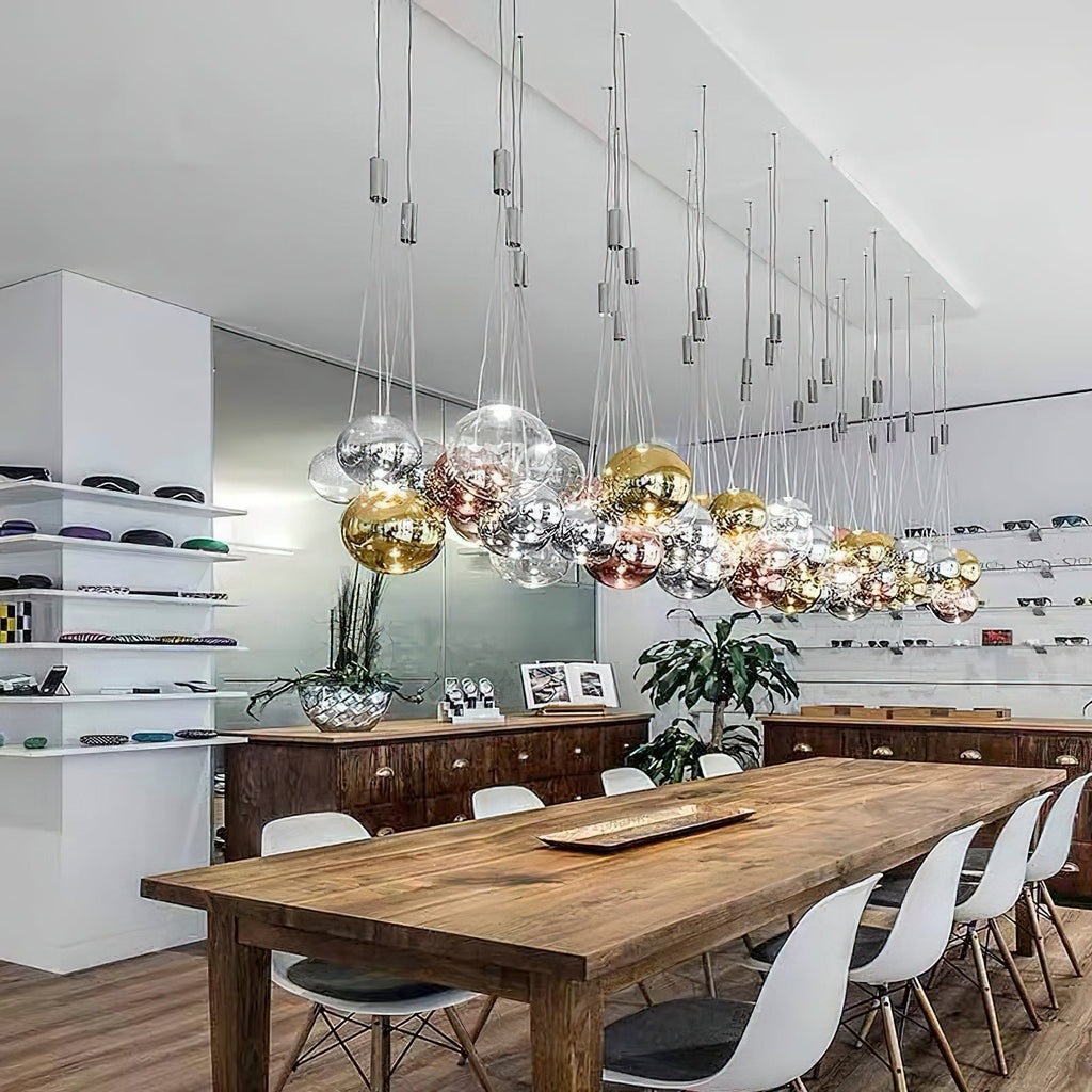 Cluster Bubble Glass Pendant Light