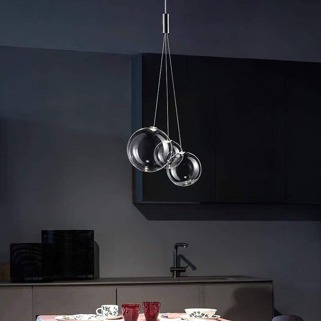 Cluster Bubble Glass Pendant Light
