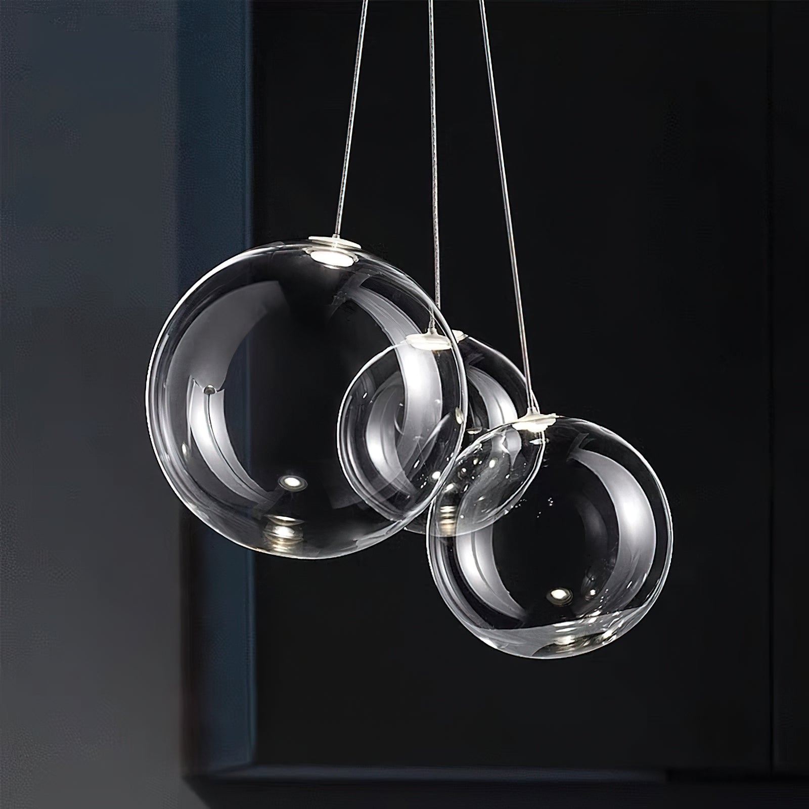 Cluster Bubble Glass Pendant Light