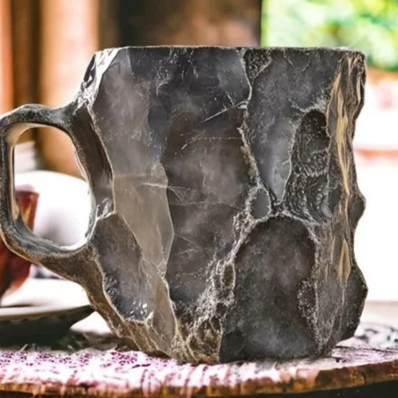Coffee Mug Resin Imitation Crystal Design Ergonomic Handle Dishwasher Safe Drinkware