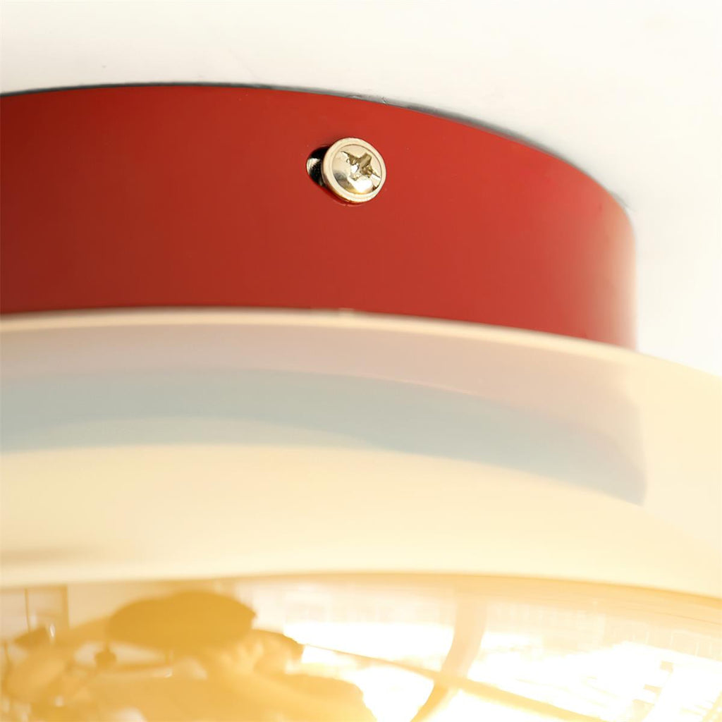 Cognora: Retro Glass Ceiling Light LED – Stylish Ceiling Lamp for Living Room & Bedroom