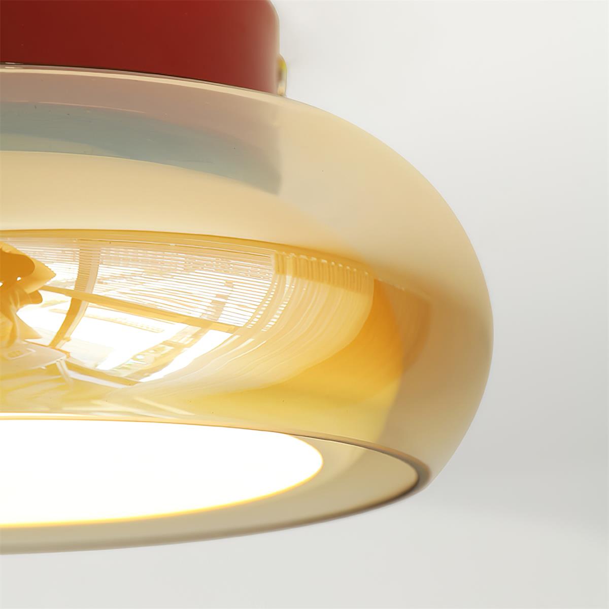 Cognora: Retro Glass Ceiling Light LED – Stylish Ceiling Lamp for Living Room & Bedroom
