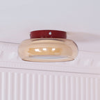 Cognora: Retro Glass Ceiling Light LED – Stylish Ceiling Lamp for Living Room & Bedroom