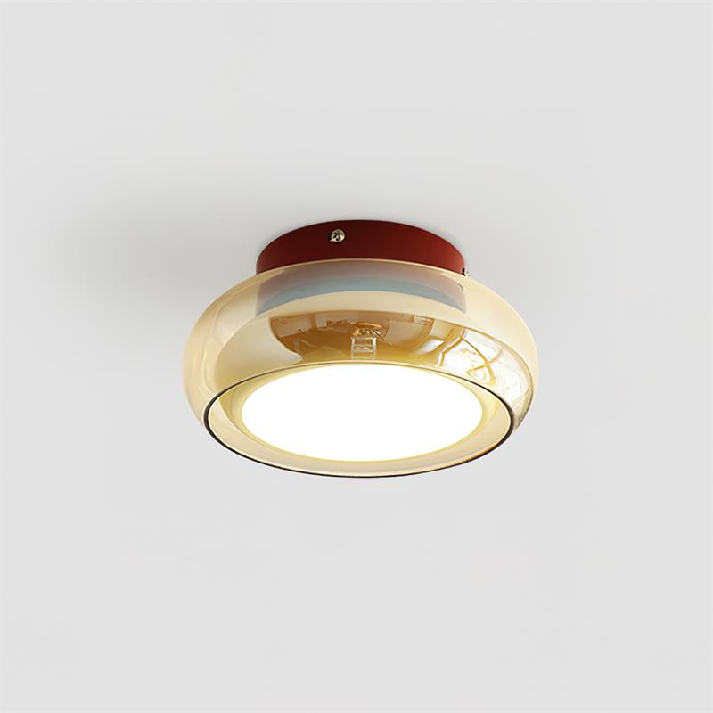 Cognora: Retro Glass Ceiling Light LED – Stylish Ceiling Lamp for Living Room & Bedroom