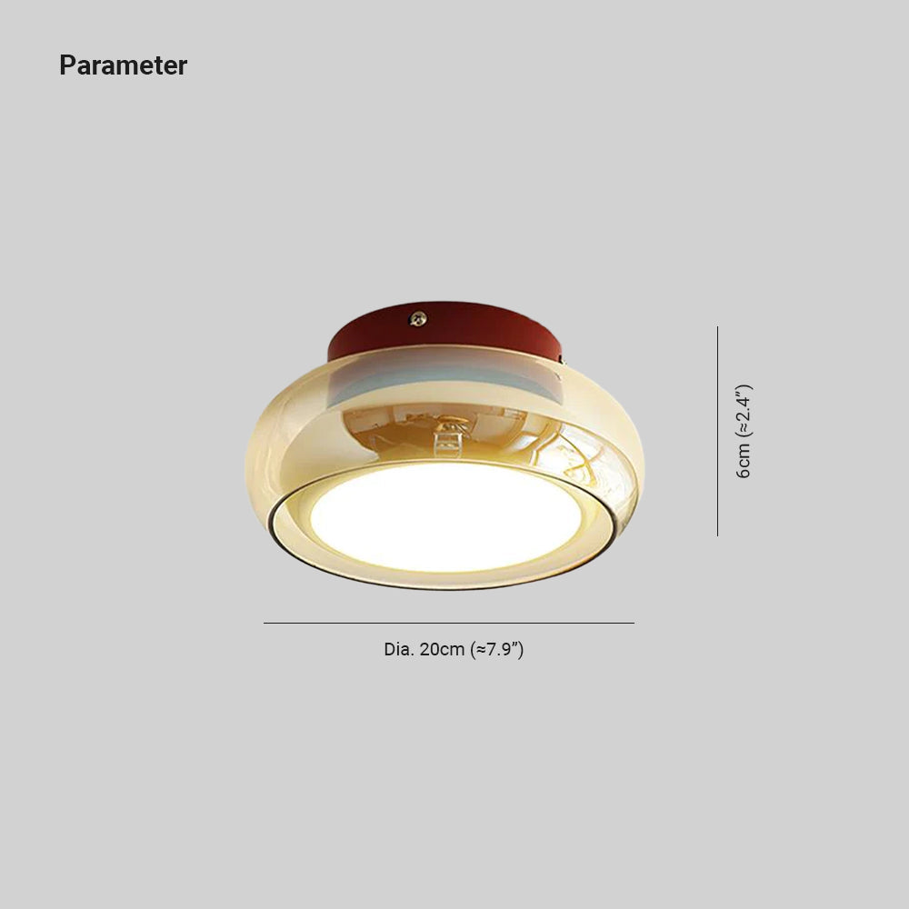 Cognora: Retro Glass Ceiling Light LED – Stylish Ceiling Lamp for Living Room & Bedroom