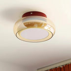 Cognora: Retro Glass Ceiling Light LED – Stylish Ceiling Lamp for Living Room & Bedroom