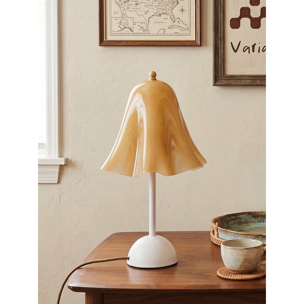 Colette Amber Glass Table Lamp