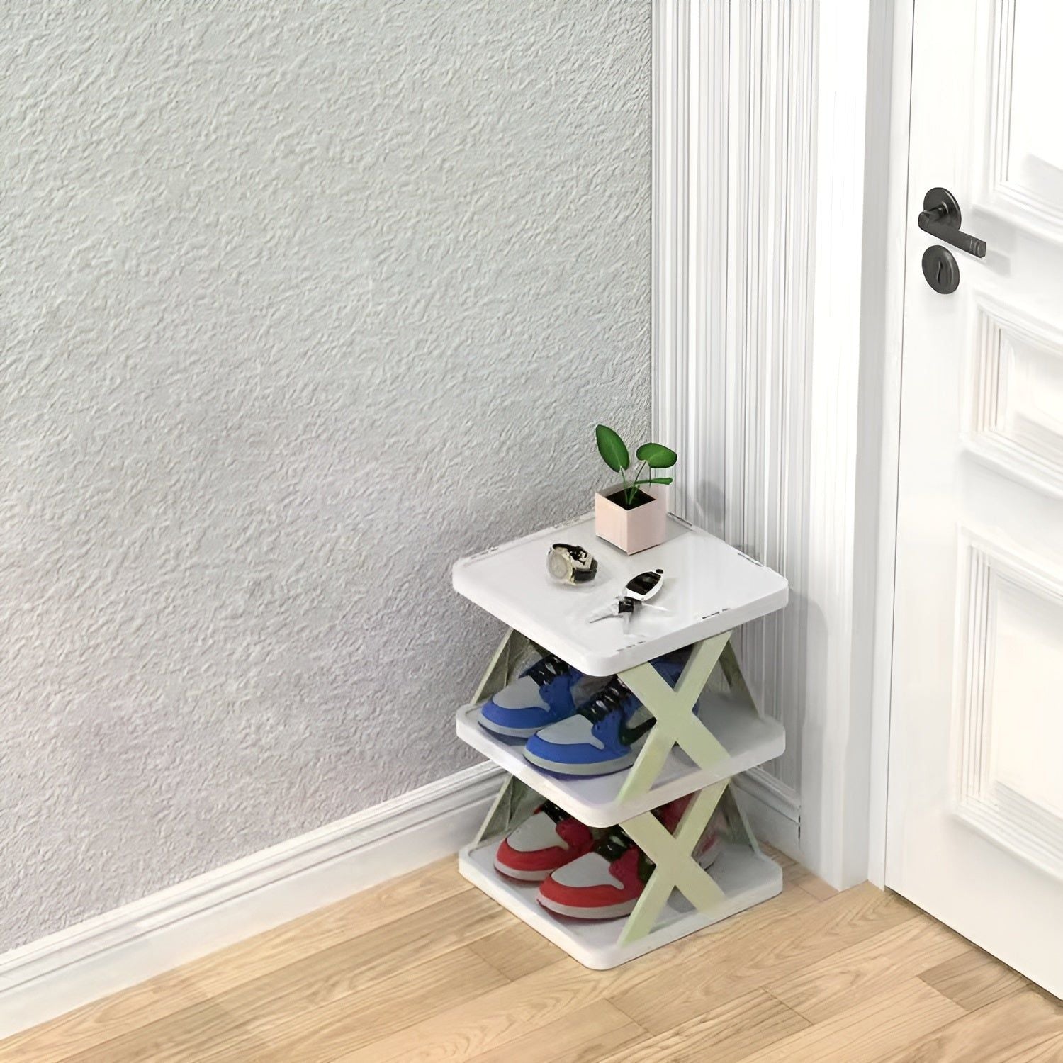 Shoe Rack Collapsible Multi Layer Plastic Storage Organizer