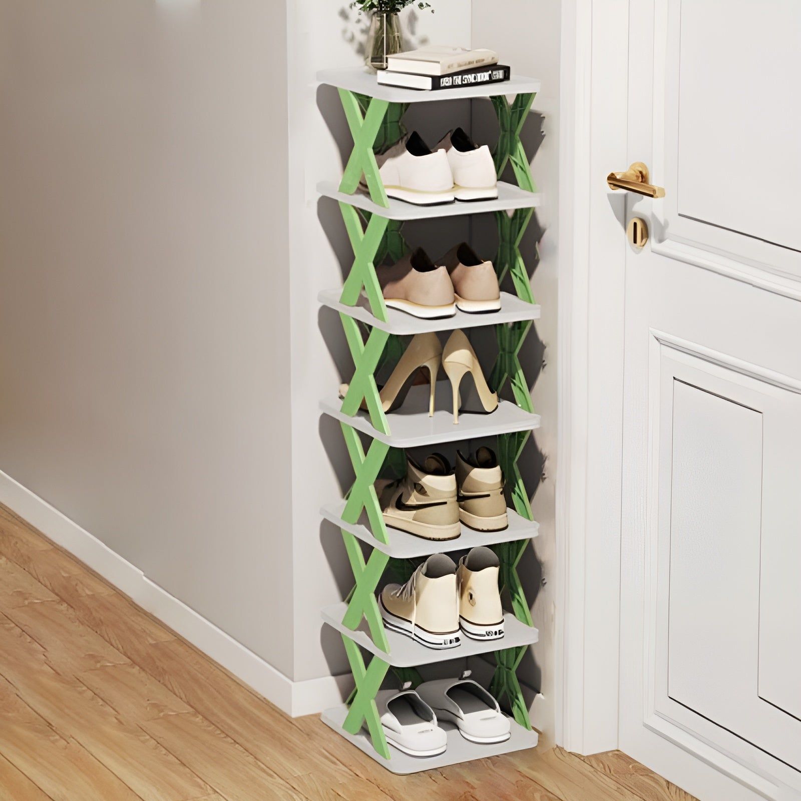 Shoe Rack Collapsible Multi Layer Plastic Storage Organizer