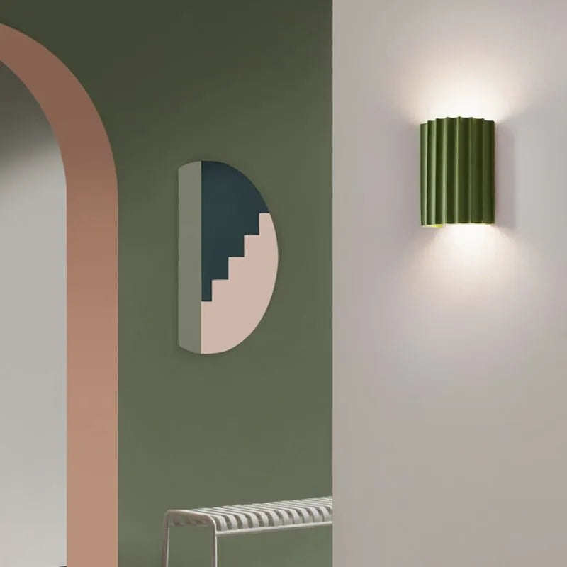 ColoraGlow: Round LED Wall Light – Modern Color Accent Lamp for Bedrooms & Children's Rooms