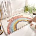 Colorful Absorbent Bath Mat with Anti-Slip Base – Plush Quick-Dry Bathroom Mat for Comfort and Safety