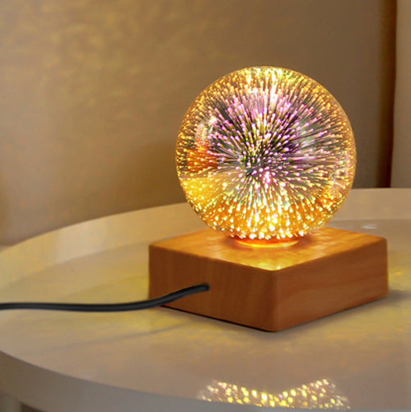 Colorful Glass Ball LED Table Lamp - Modern Design for Any Room