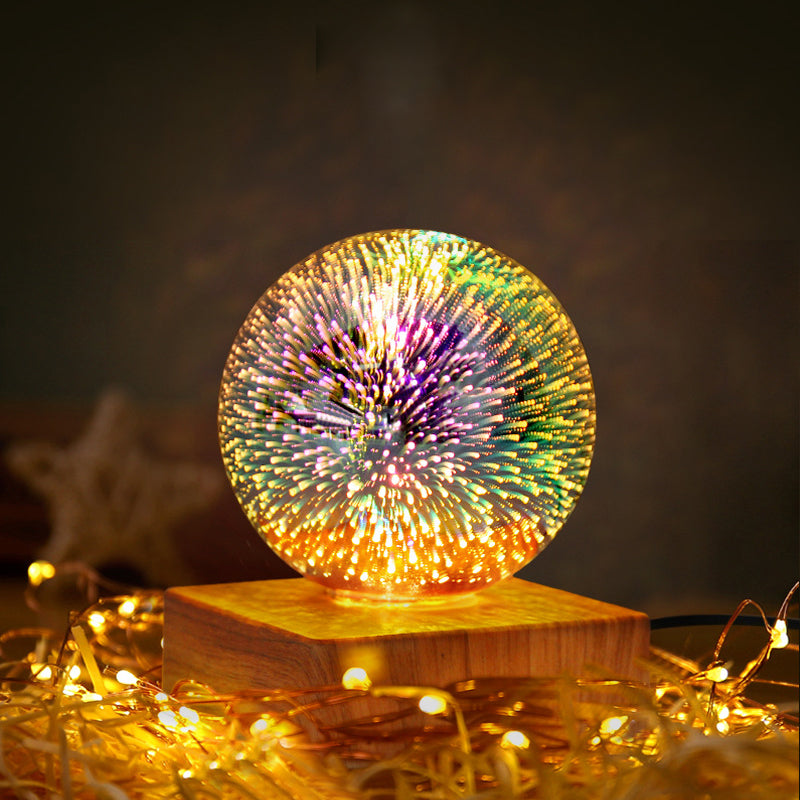 Colorful Glass Ball LED Table Lamp - Modern Design for Any Room