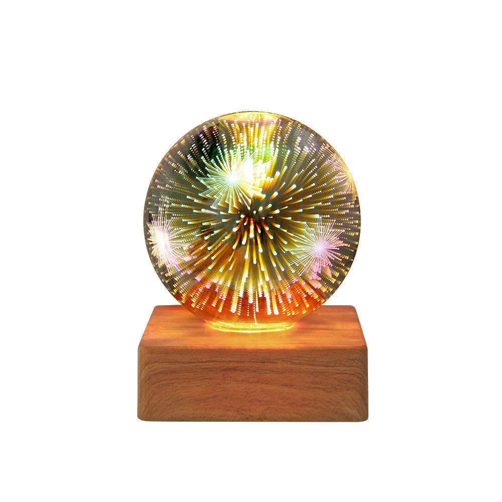 Colorful Glass Ball LED Table Lamp - Modern Design for Any Room