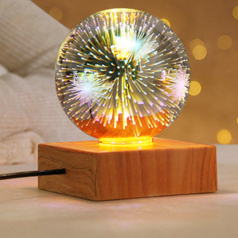 Colorful Glass Ball LED Table Lamp - Modern Design for Any Room