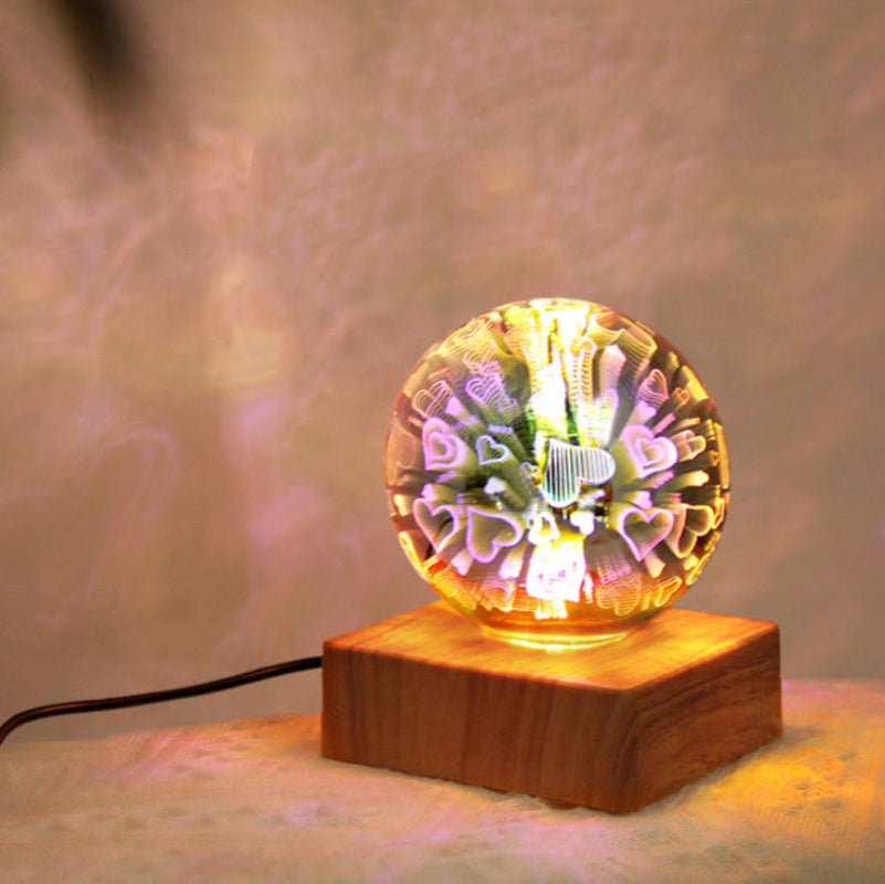 Colorful Glass Ball LED Table Lamp - Modern Design for Any Room
