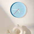 Wall Clock Round Analog ABS Plastic Lightweight Indoor Wall Mounted