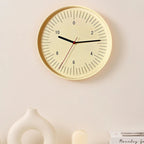 Wall Clock Round Analog ABS Plastic Lightweight Indoor Wall Mounted
