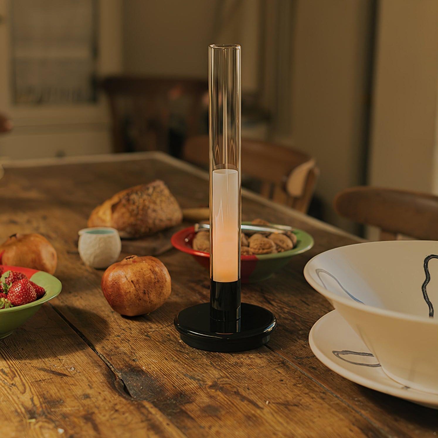 Column Cordless Table Lamp, Rechargeable