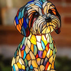 CompanionLight: Artistic LED Table Lamp with Popular Dog Breeds & USB Connection – for Shelf & Nightstand