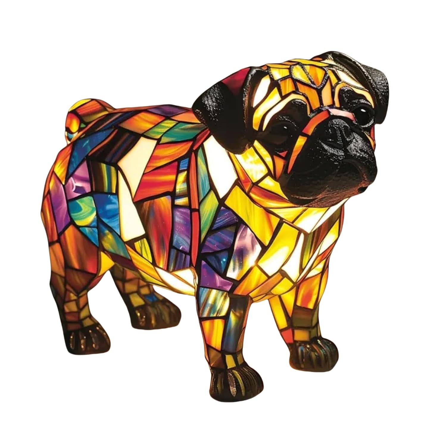 CompanionLight: Artistic LED Table Lamp with Popular Dog Breeds & USB Connection – for Shelf & Nightstand