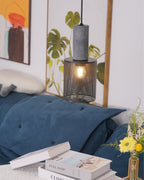 Brix Concrete Pendant Light | Industrial LED Hanging Lamp