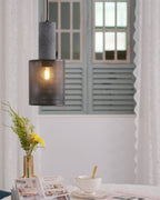 Brix Concrete Pendant Light | Industrial LED Hanging Lamp