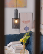 Brix Concrete Pendant Light | Industrial LED Hanging Lamp