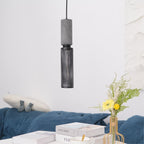 Brix Concrete Pendant Light | Industrial LED Hanging Lamp
