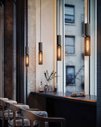 Brix Concrete Pendant Light | Industrial LED Hanging Lamp