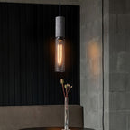 Brix Concrete Pendant Light | Industrial LED Hanging Lamp