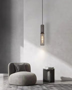 Brix Concrete Pendant Light | Industrial LED Hanging Lamp