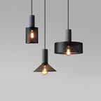 Brix Concrete Pendant Light | Industrial LED Hanging Lamp