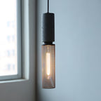 Brix Concrete Pendant Light | Industrial LED Hanging Lamp