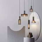 Brix Concrete Pendant Light | Industrial LED Hanging Lamp